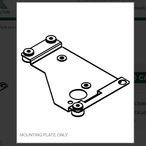 MOUNTING PLATE ONLY #1011448-44