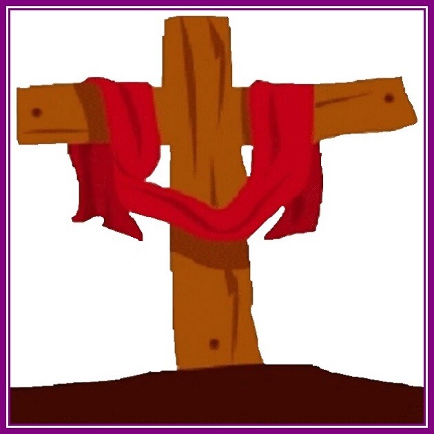 30 Custom Easter Cross Personalized Address Labels