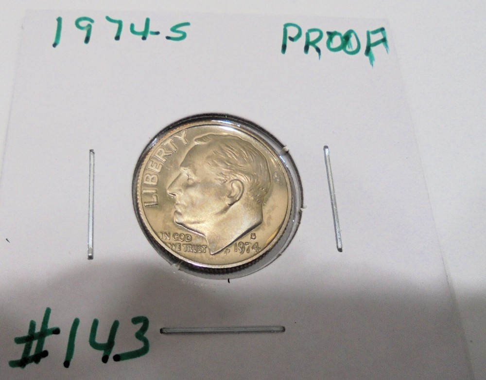Nice 1974 s Proof Roosevelt Dime # 143 From A Proof Set