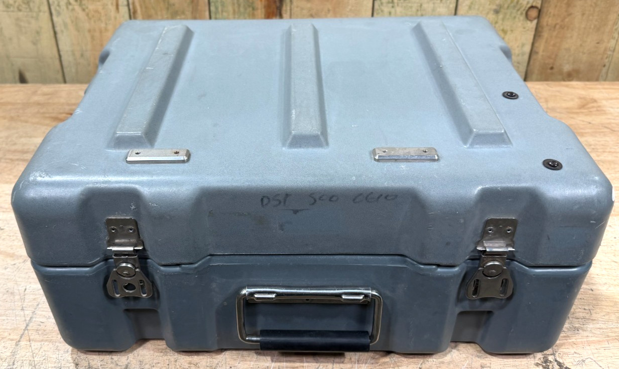 Pelican Hardigg Case 19x15x9" Grey Waterproof Storage Footlocker