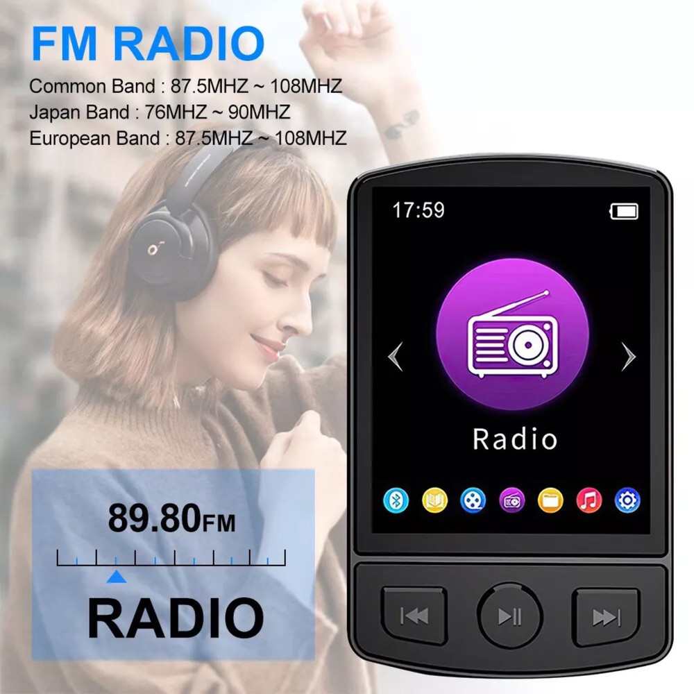 Multi-function MP3 Player Music/Video Playback Voice Recording E-book Reading