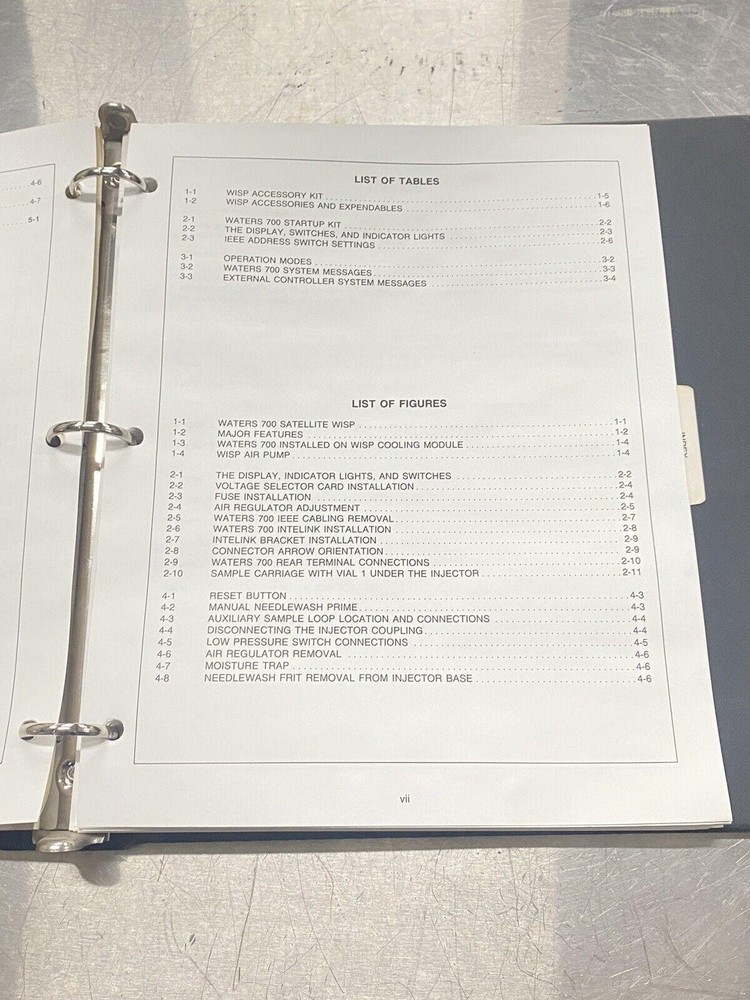 Waters Intelligent Sample Processor WISP 700 - Users Guide / Instructions Manual