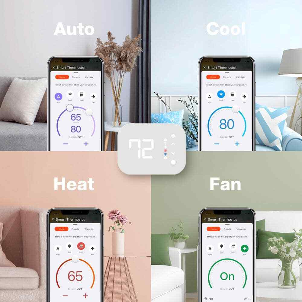 CE Smart Programmable Thermostat Wi-Fi/Bluetooth Enabled Powered by Hubspace