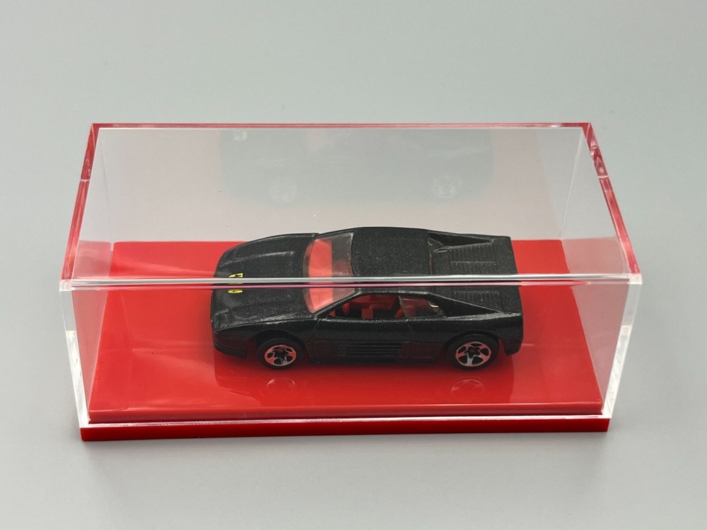 Quality Car Display Case Red Plastic Base 1/64 scale