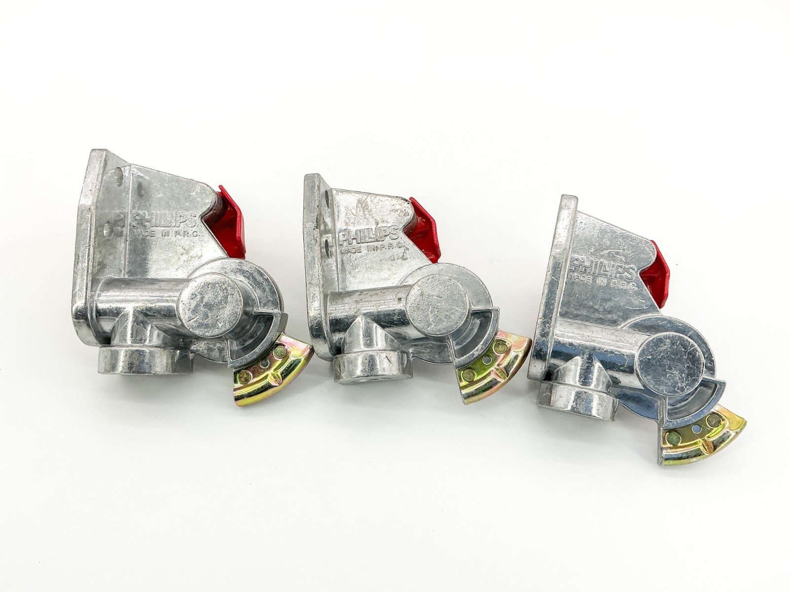 New Lot of 3 Phillips 12-138 Trailer Mount Glad Hand Red - No Box