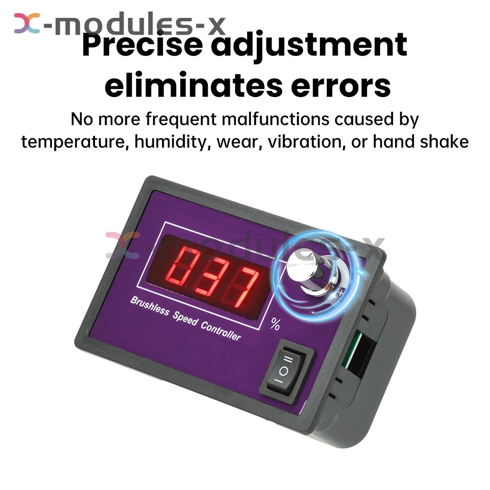 10-55V15A Brushless DC Speed Controller 3-Phase Motor Controller Forward/Reverse