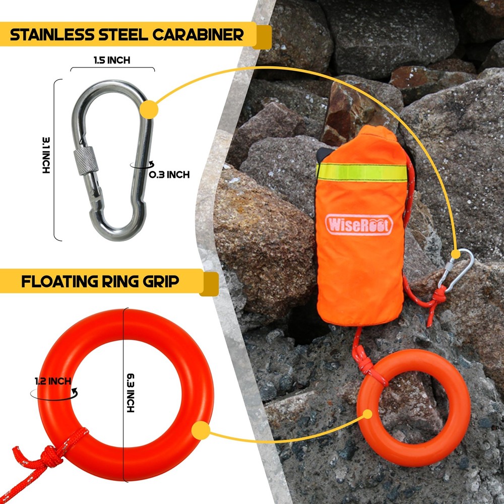 Throw Bag for Water Rescue: Quick Deploy Throwable Flotation Device 50/70/98