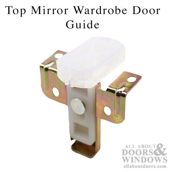 Prime-Line N 7072 Mirrored Door Top Guide Plastic Guide Adjustable 2 Pack