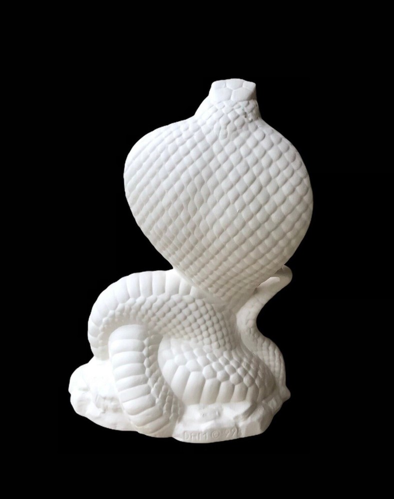 Cobra Ceramic Bisque Ready To Paint Snake