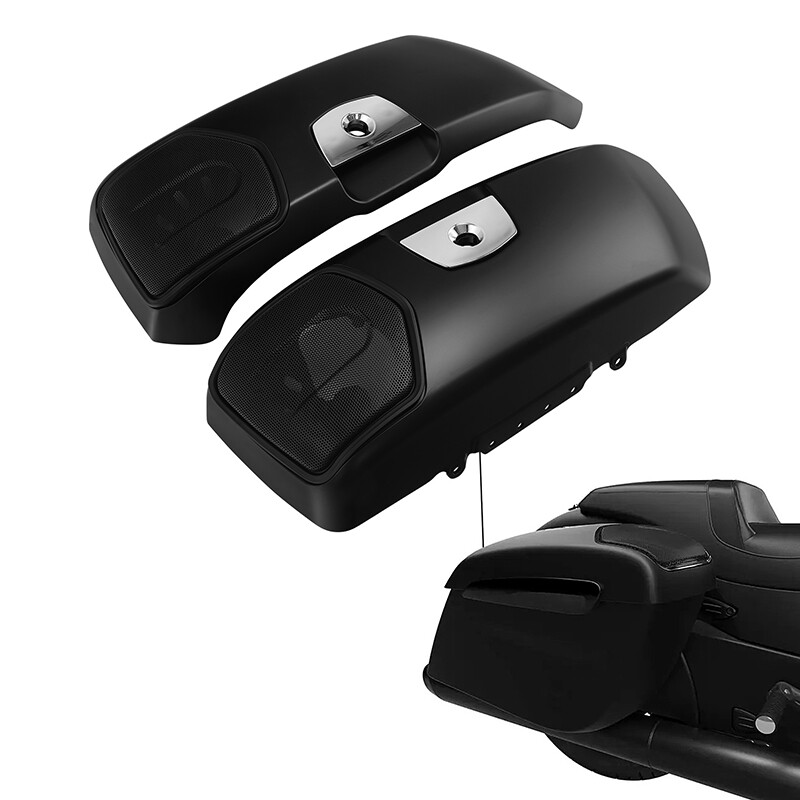 Matte Black Saddlebag Lids Cover Fit For Indian Challenger Dark Horse 2020-2025