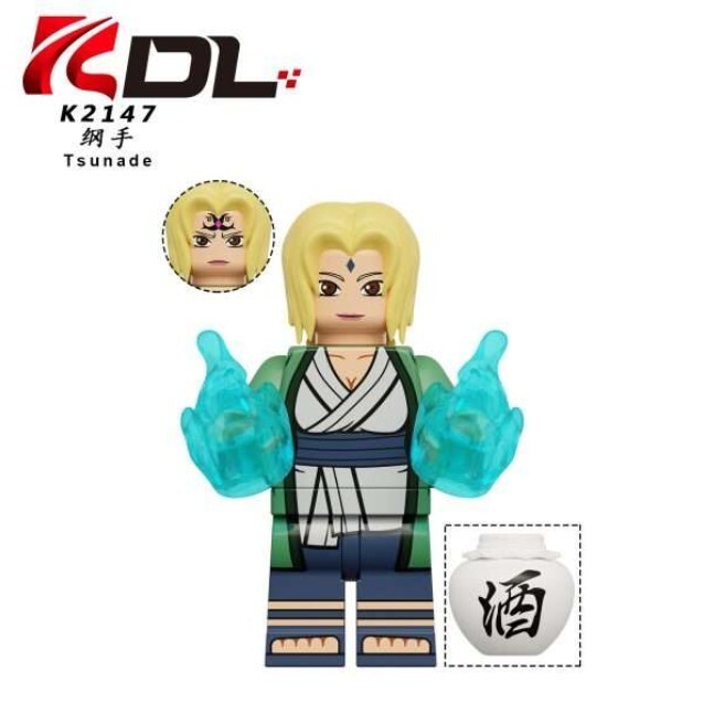 2 inch Custom, Tsunade Miniature Figure with Base, New/Mint