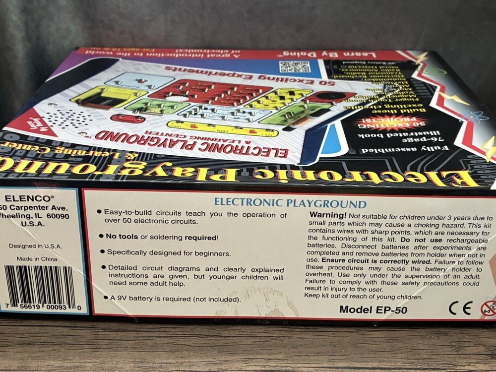 Elenco Electronic Playground & Learning Center 50 Experiments Complete Tested