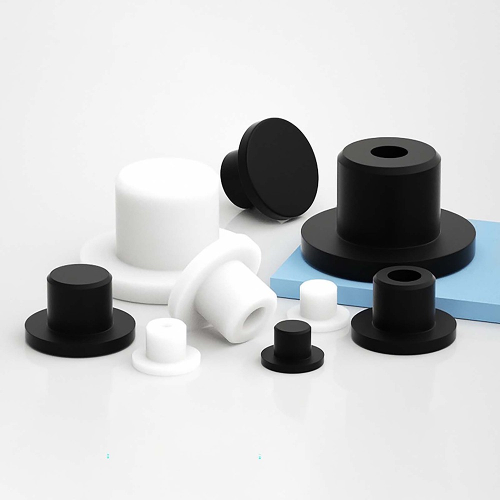 Rubber Hole Plugs 2.7-14mm Push In Compression Stem Solid Black&White Panel Plug