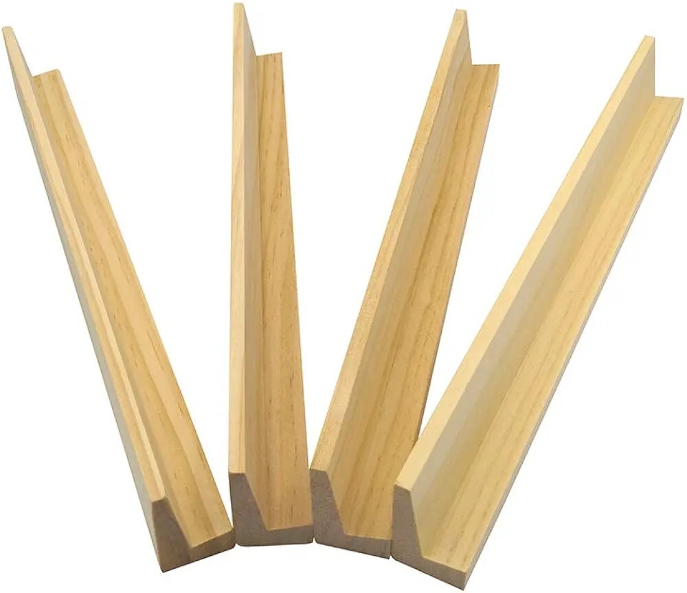 4 Pack Wooden Domino Racks Holder Dominoes 13x2x1 Games Fun Double 6 9