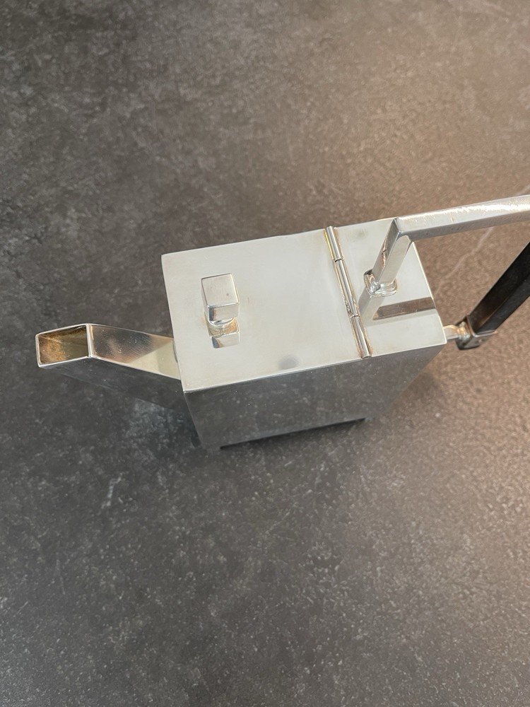 Modern Silver Plated Teapot- Christopher Dresser Style