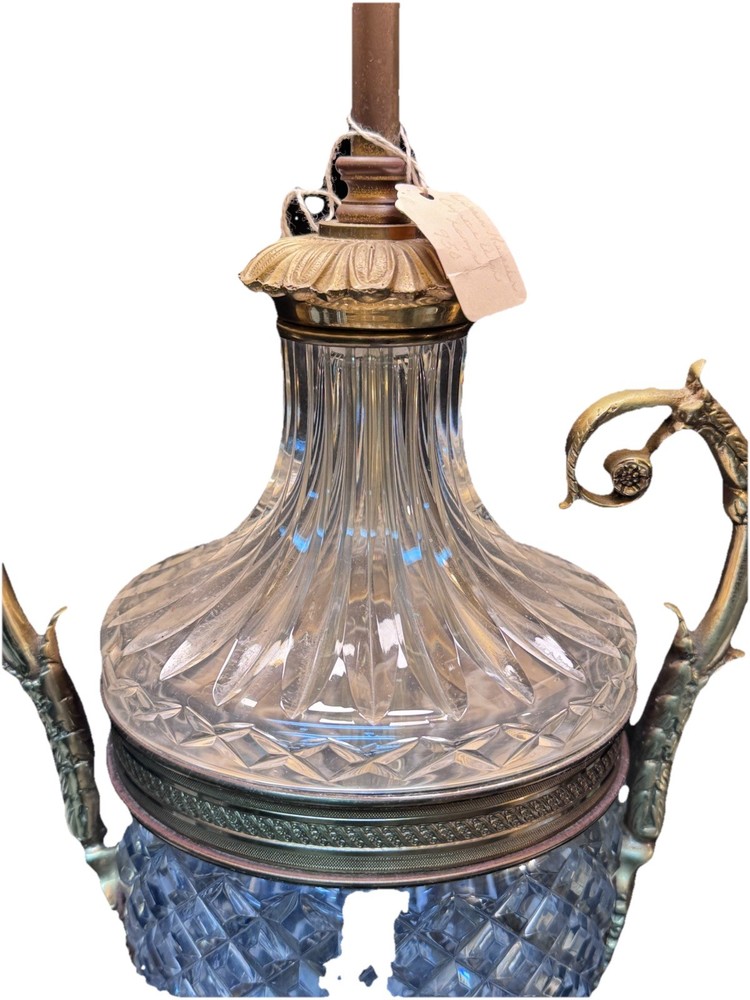 Empire Crystal Table Lamp by Designer Warren Kessler