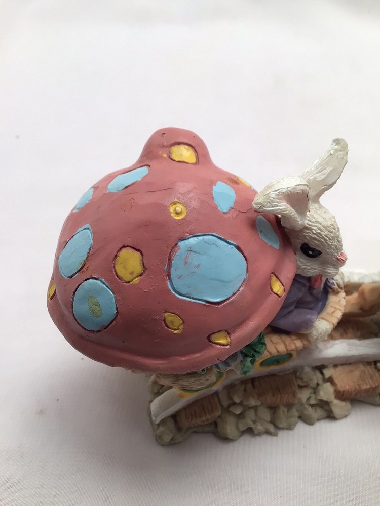 Vntg Easter Collection Mini Easter Bunny Train Spring decor 1995 item no. 62105