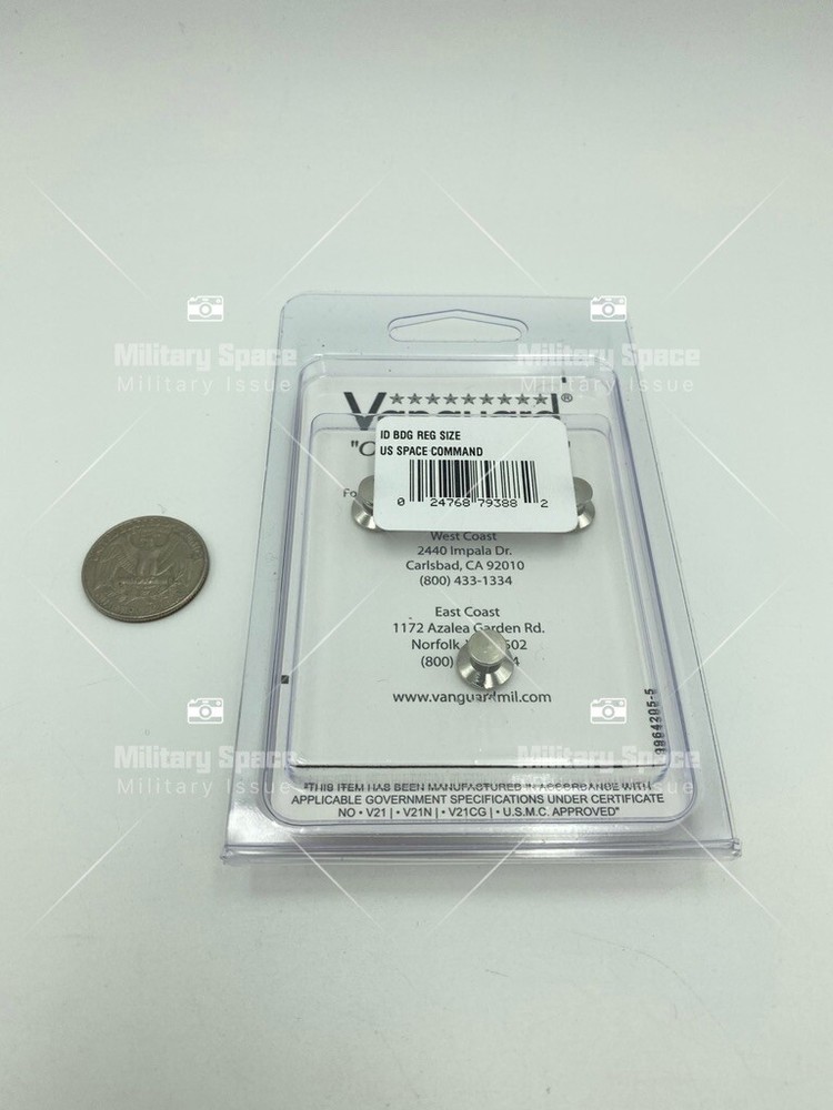 GENUINE U.S. IDENTIFICATION BADGE: US SPACE COMMAND- REGULATION