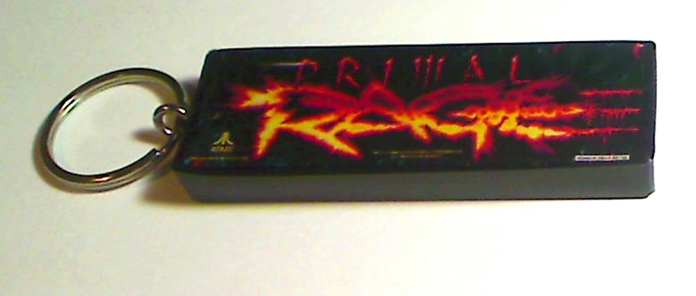 Primal Rage  Arcade Marquee Coin Door accessory Keychain