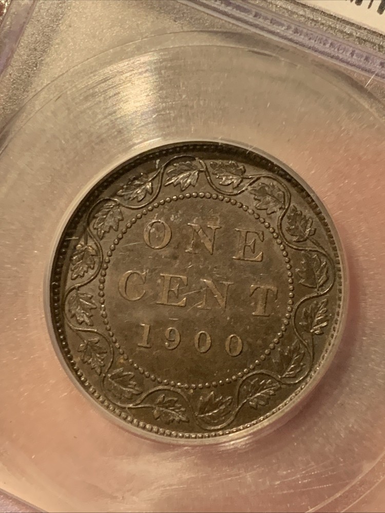 1900 CANADA LARGE CENT ~ ICG AU53 ~