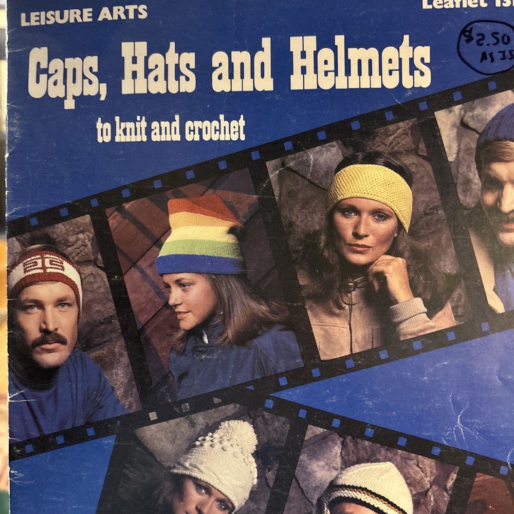 Vintage Hat Knitting Patterns Ski Hat Rainbow