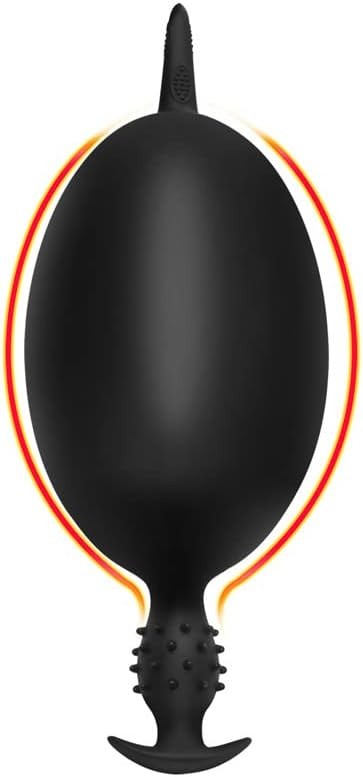 Inflatable Butt Plug Silicone Anal Balloon Pump with Quick Release Valve Stretch