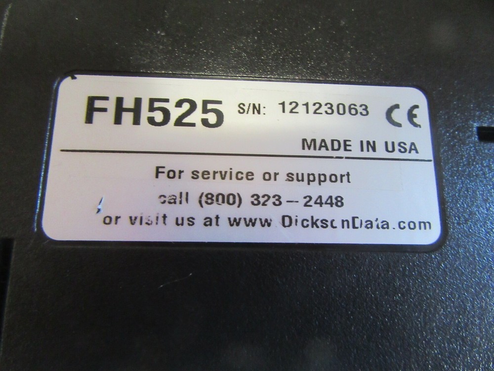 V30 DICKSON DATA FH525 TEMPERATURE CHART RECORDER. FREE SHIPPING