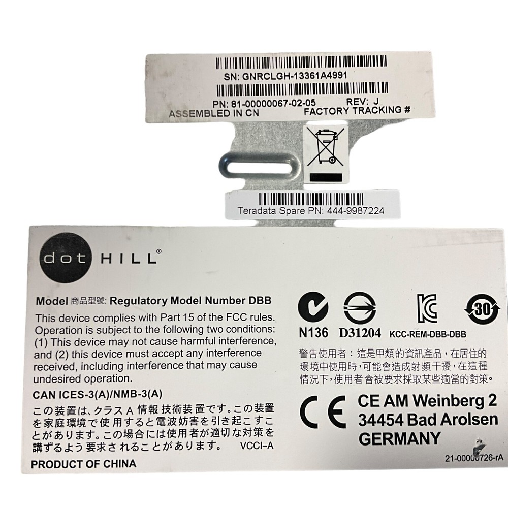 Dot Hill Controller Module FRUVC01-01, 81-00000067-02-05