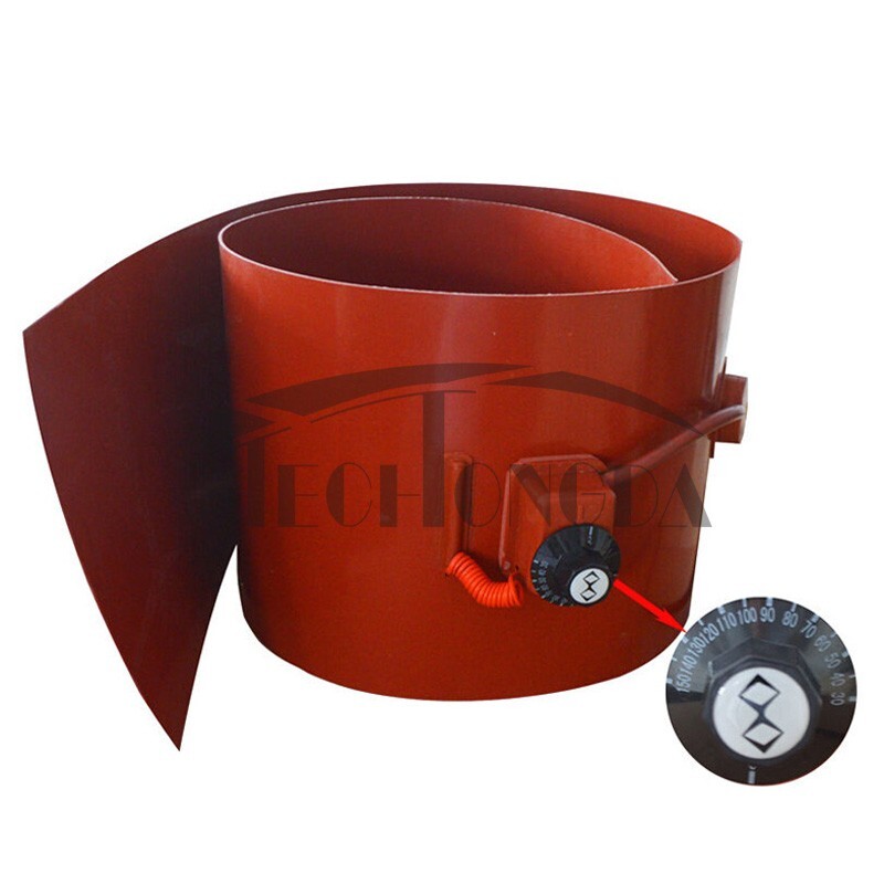 Silicone Drum Heater,110V Silicon Metal Oil Drum Heater Barrel Band 1.5KW