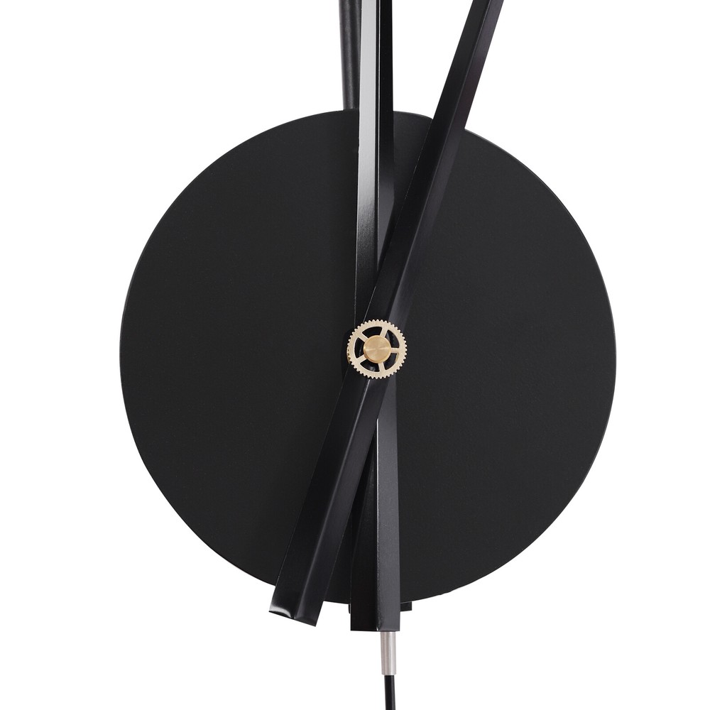 20" Modern Large Metal Wall Clock Non-Numeric Silent Wall Clock & Pendulum