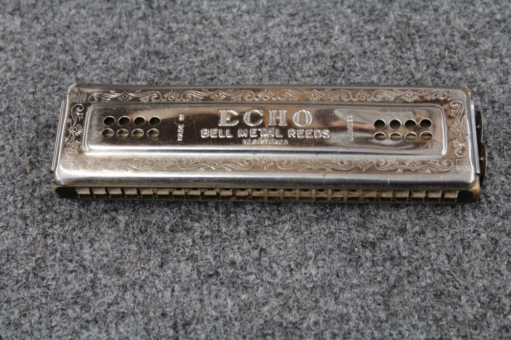 Hohner 8" Harmonica ECHO Made in Germany G (Vintage)