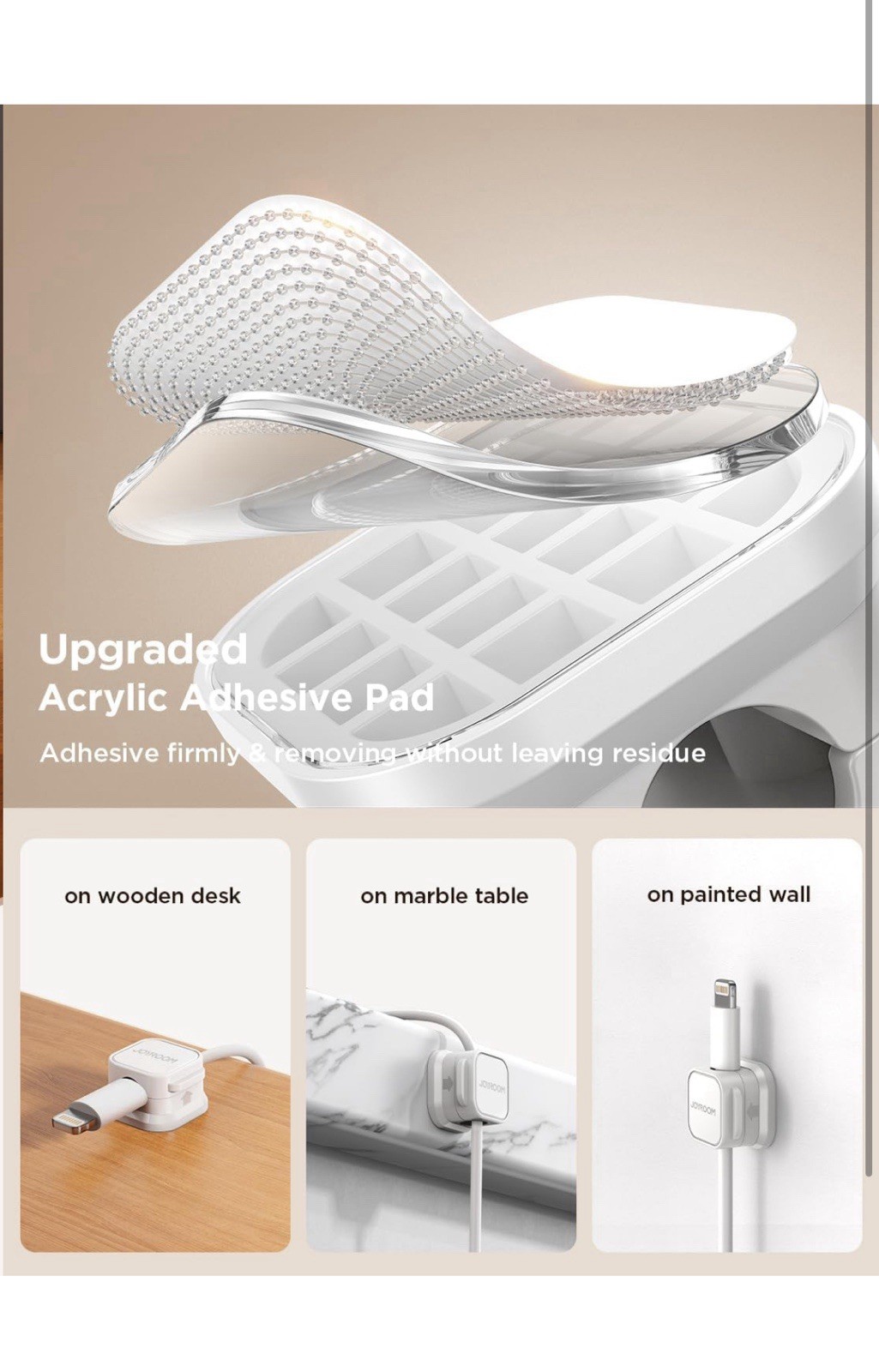 6 Pack Magnetic Cable Clips [Cable Smooth Adjustable] Cord Holder, Under Desk ..