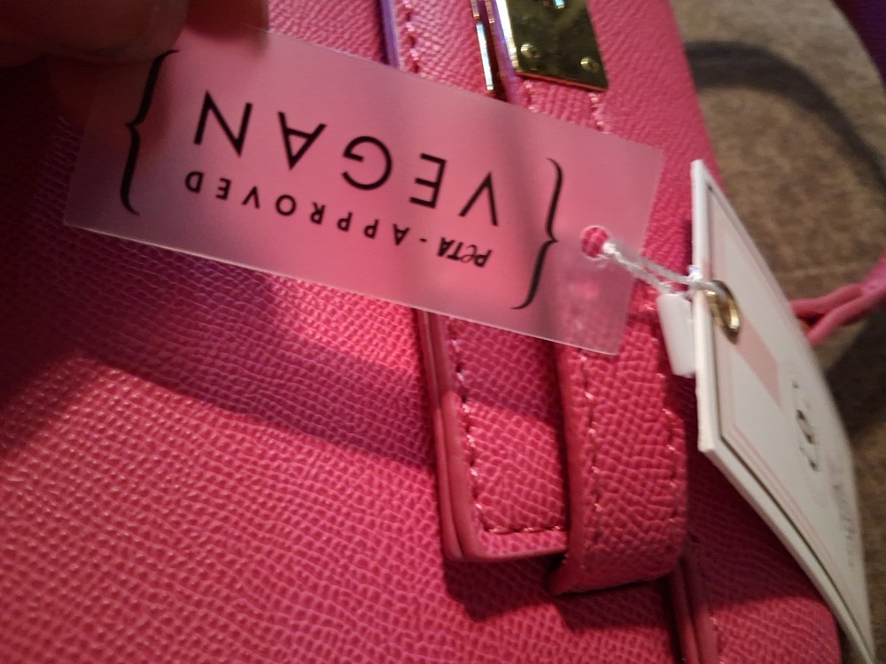 The Statement Bag Vegan Leather Pink Tote