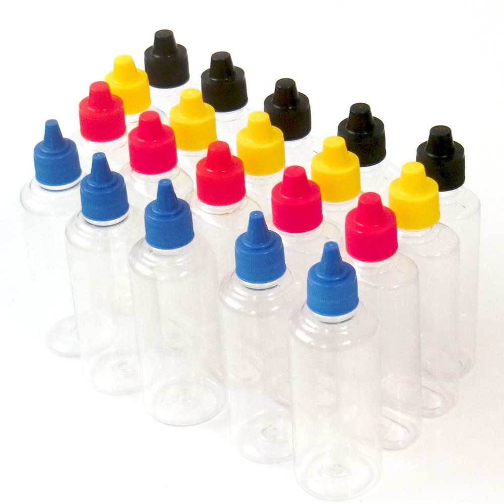 100ml Empty Clear Squeeze Bottles For Tattoo/ Kitchen/ Lab Diffusing Ink Liquid