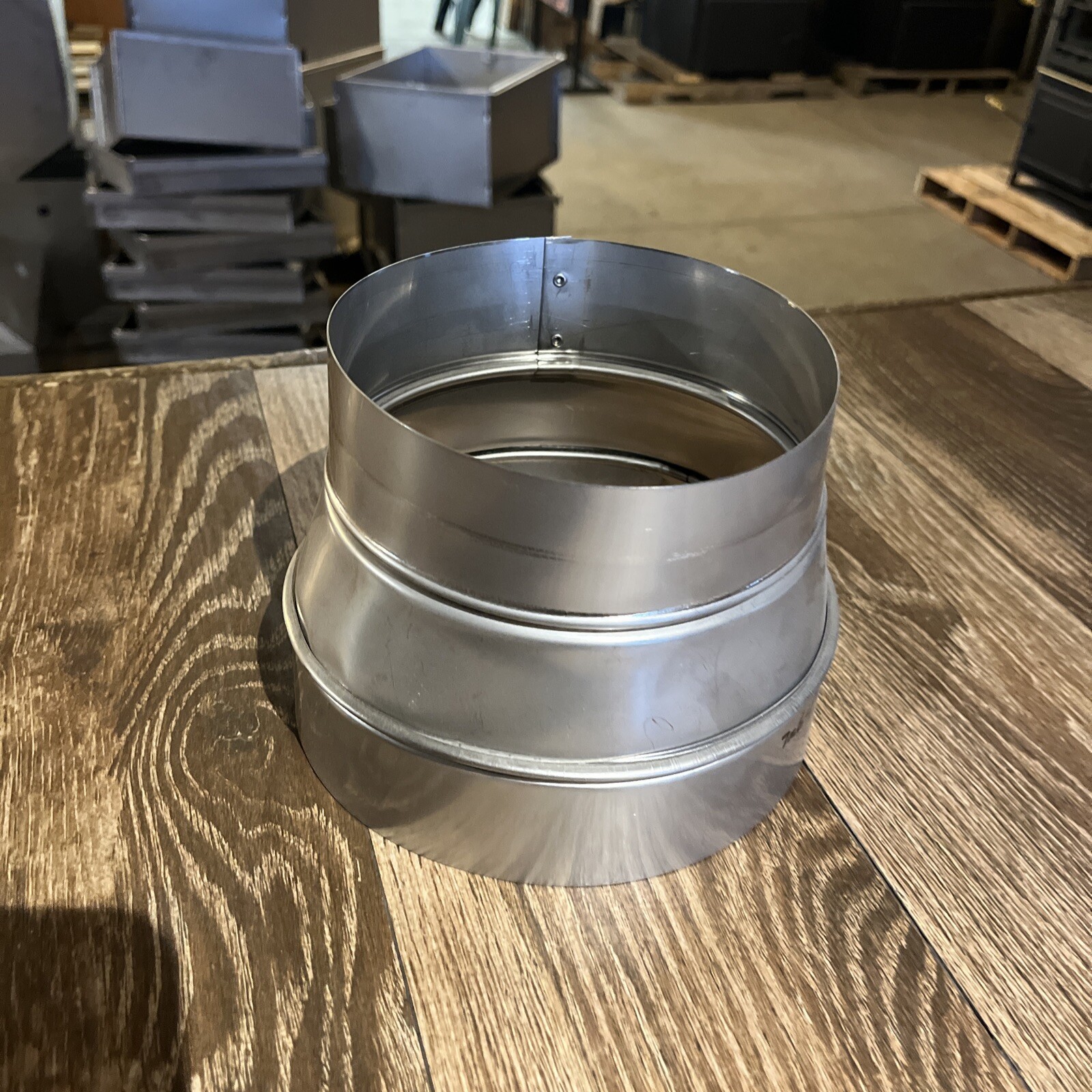 7” x 6” stainless steel stove pipe/chimney reducer/increaser