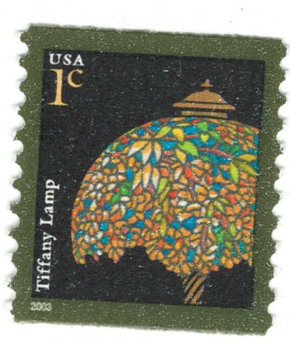 US. 3758. 1c. Tiffany Lamp. (2003 Date) Coil Single. 2003