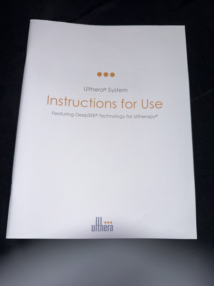 Ulthera System Instructions for Use