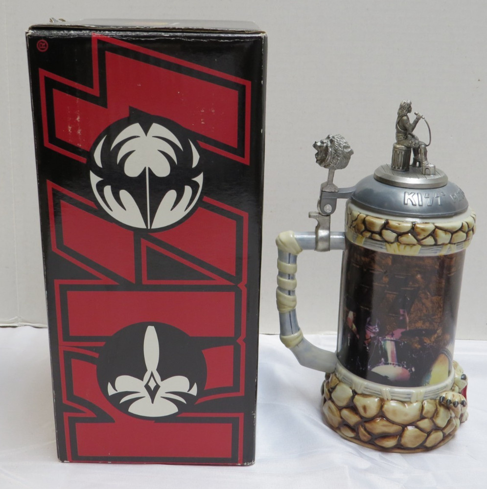 KISS PETER CRISS BEER STEIN IN BOX WITH COA #678