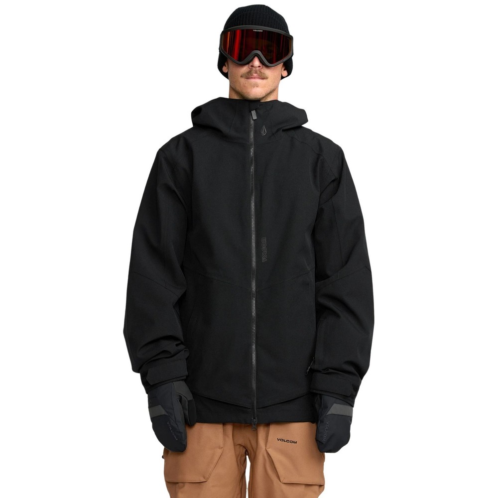 Volcom Brighton Full Zip Men's Winter Jacket, Black, Large