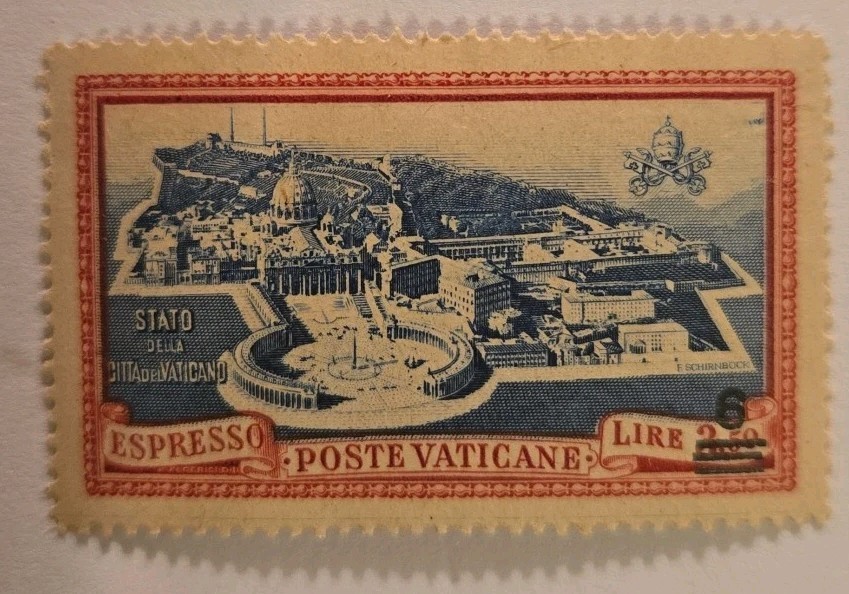 Vatican Stamp Set # E7+E8 Surcharged. MLH