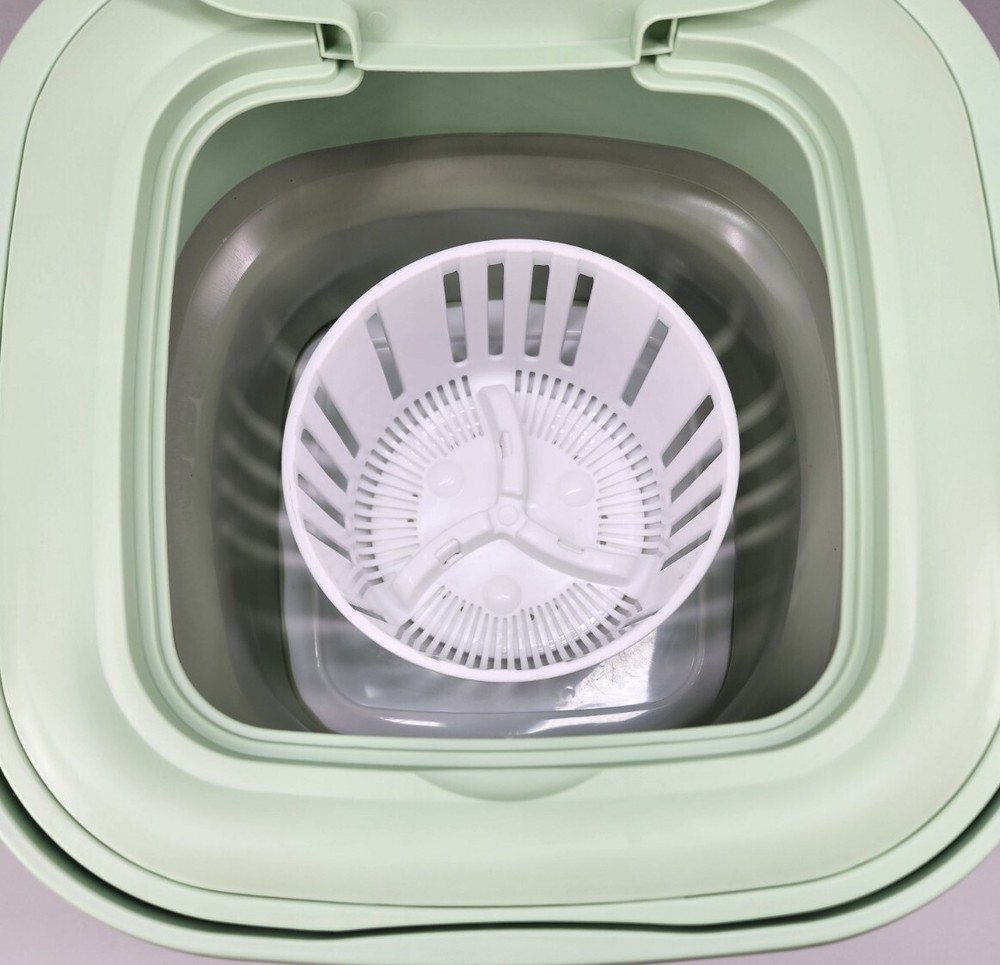 Mini Washing Machine Portable Folding Sterilisation Drying Laundry W Spin &Drain