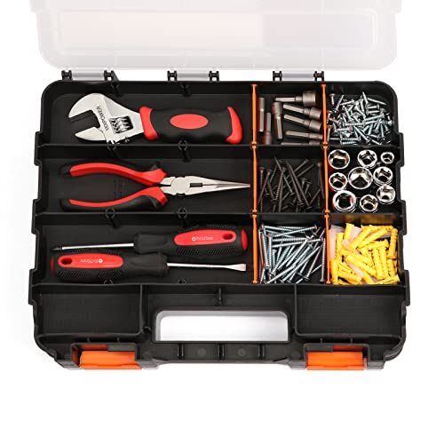 2 PCS Set Double Side Tools Organizer Customizable Removable Plastic Dividers, H