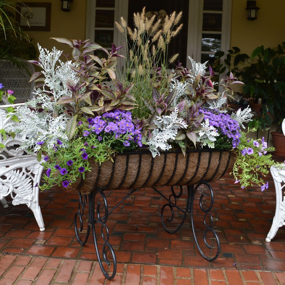 44" Long Cradle Planter with Coco Liner