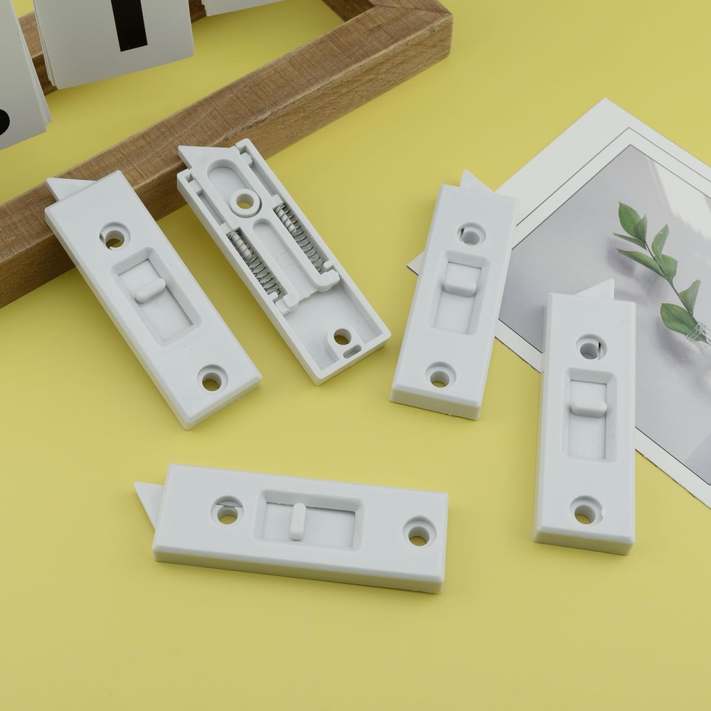 12 Pcs Window Latch Locks Spring Loaded Tilt 12 PCS, White
