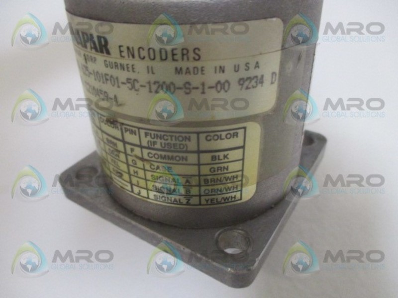 DYNAPAR 625-101F01-5C-1200-S-1-00 ENCODER UNMP