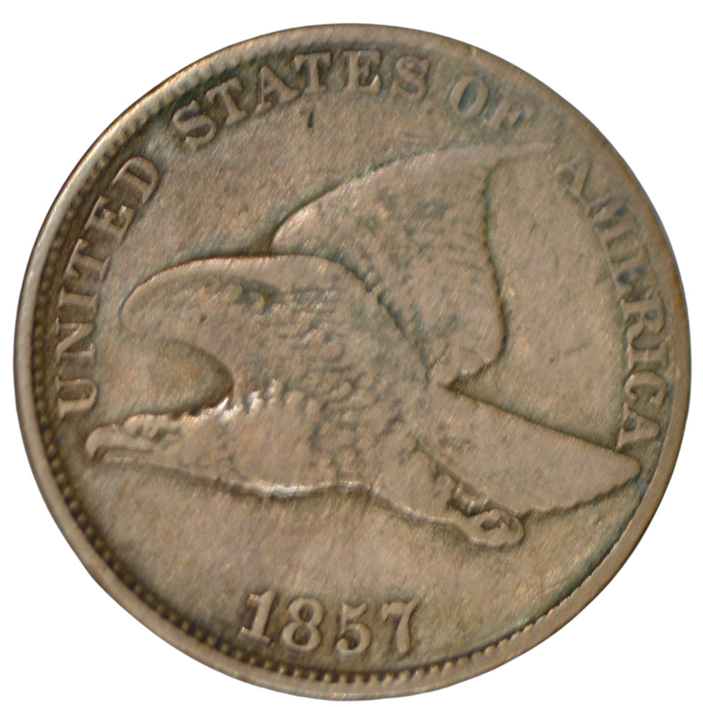 1857 Flying Eagle Cent ~ Fine