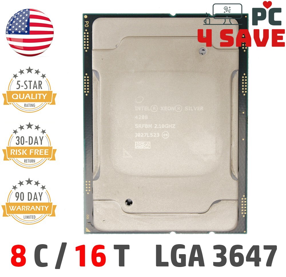 SRFBM Intel Xeon Silver 4208 2.10 GHz 8-Core LGA-3647 Server CPU Processor