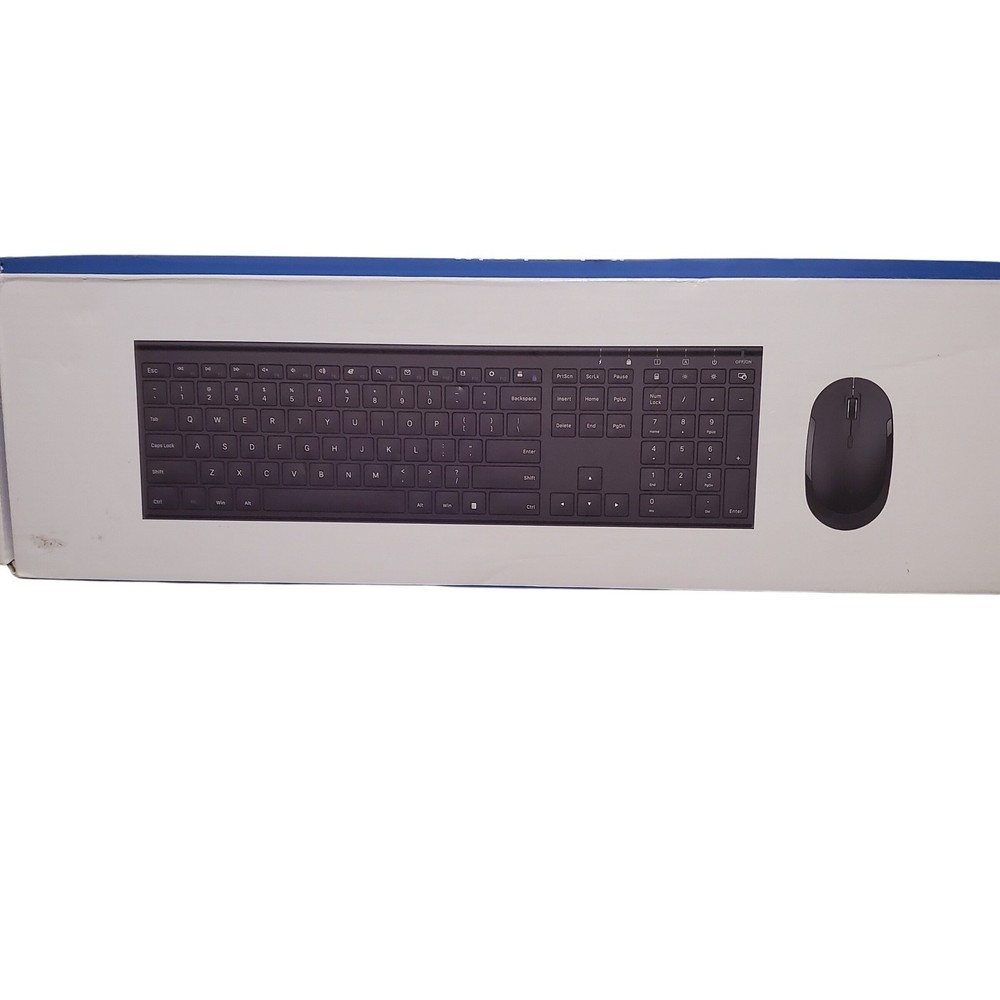 Wireless Keyboard and Mouse Combo Slim Full Size Ergonomic for Computer Laptop