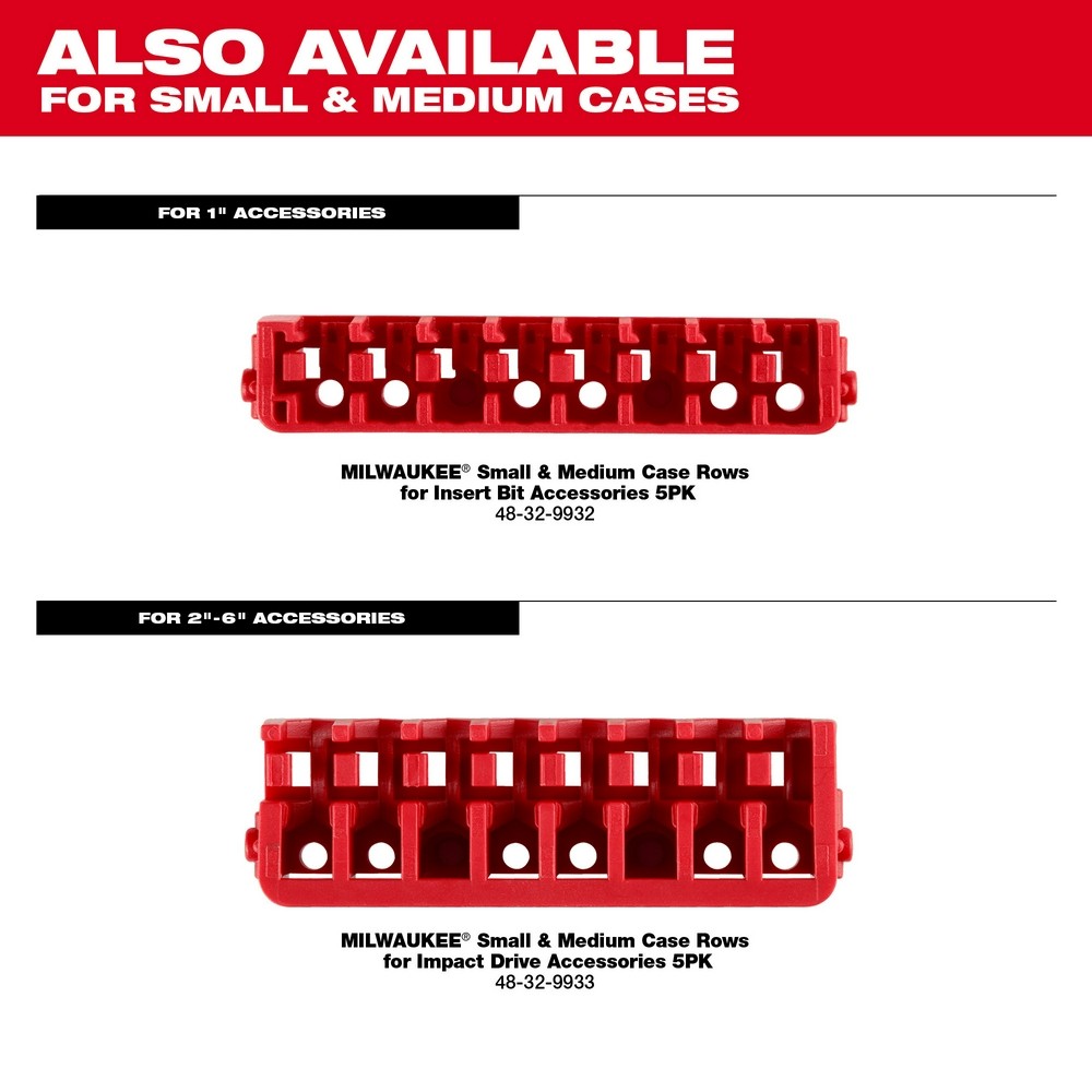 Milwaukee 48-32-9930 Customizable Compact Case for Impact Accessories