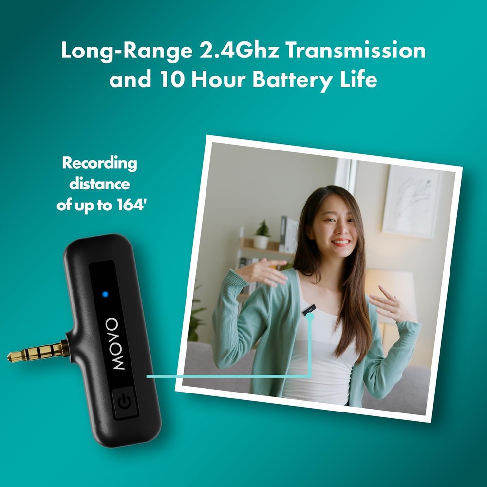 Wireless Mini Camera Microphone for Video Recording- 2.4Ghz Wireless Transmit...